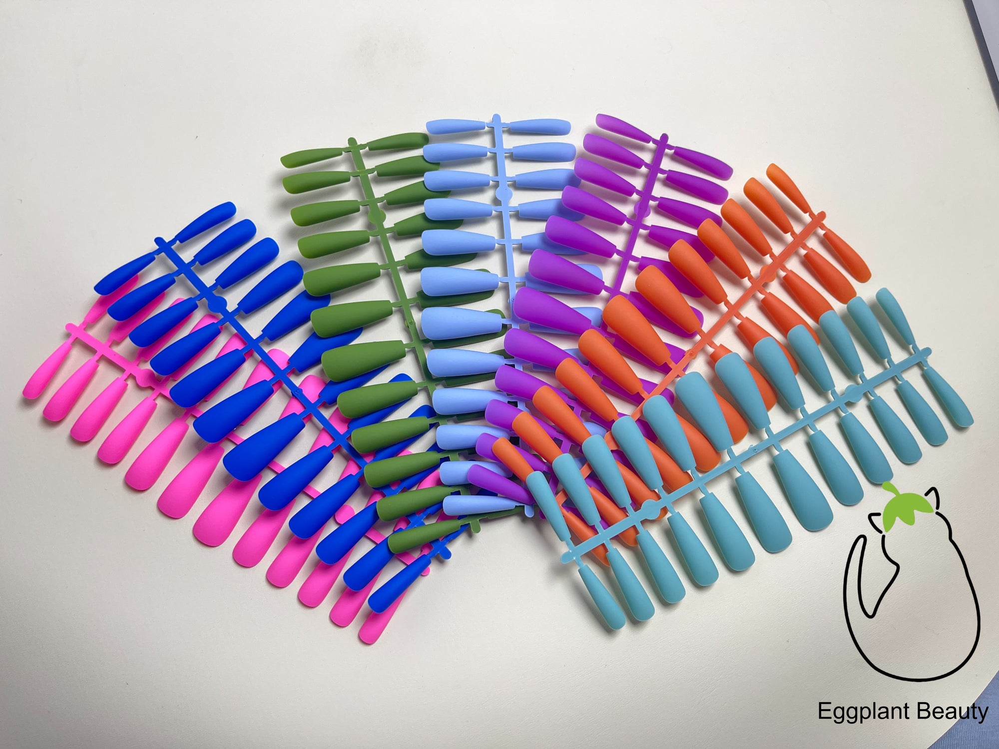 EPBeauty Luxe Velvet Matte Press On Nails | Long T-Shaped & Plush Contour Design (25-31mm)