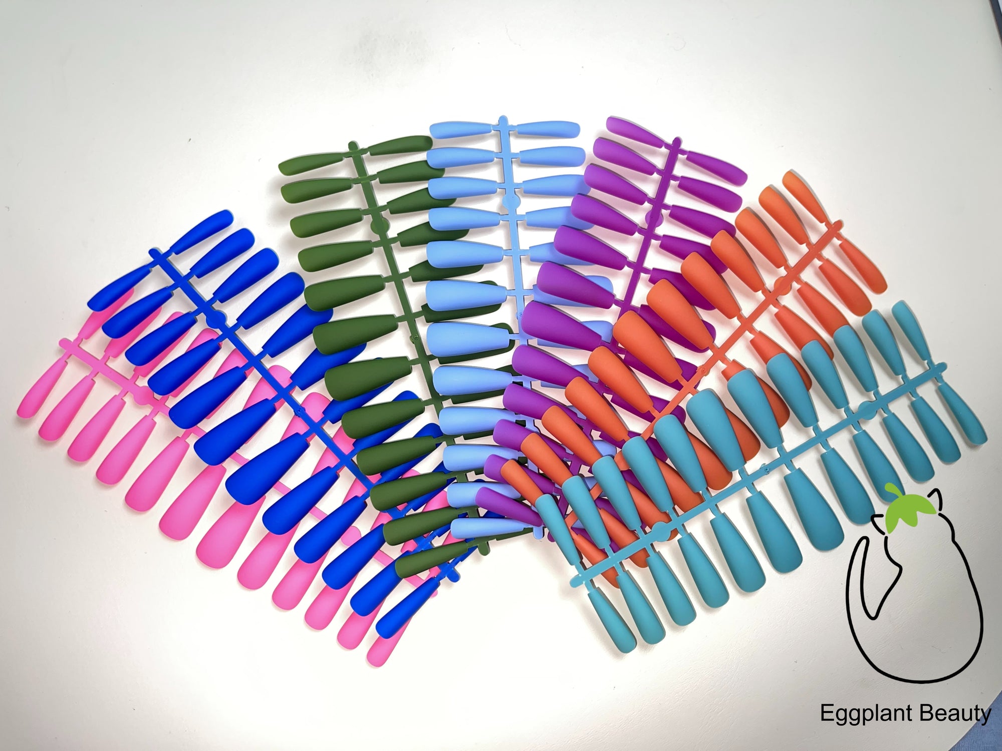 EPBeauty Luxe Velvet Matte Press On Nails | Long T-Shaped & Plush Contour Design (25-31mm)