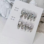 EPBeauty VIP Luxury Long Press On Nails - Ultra Sparkle Full-Covered Diamond Design (10Pcs)