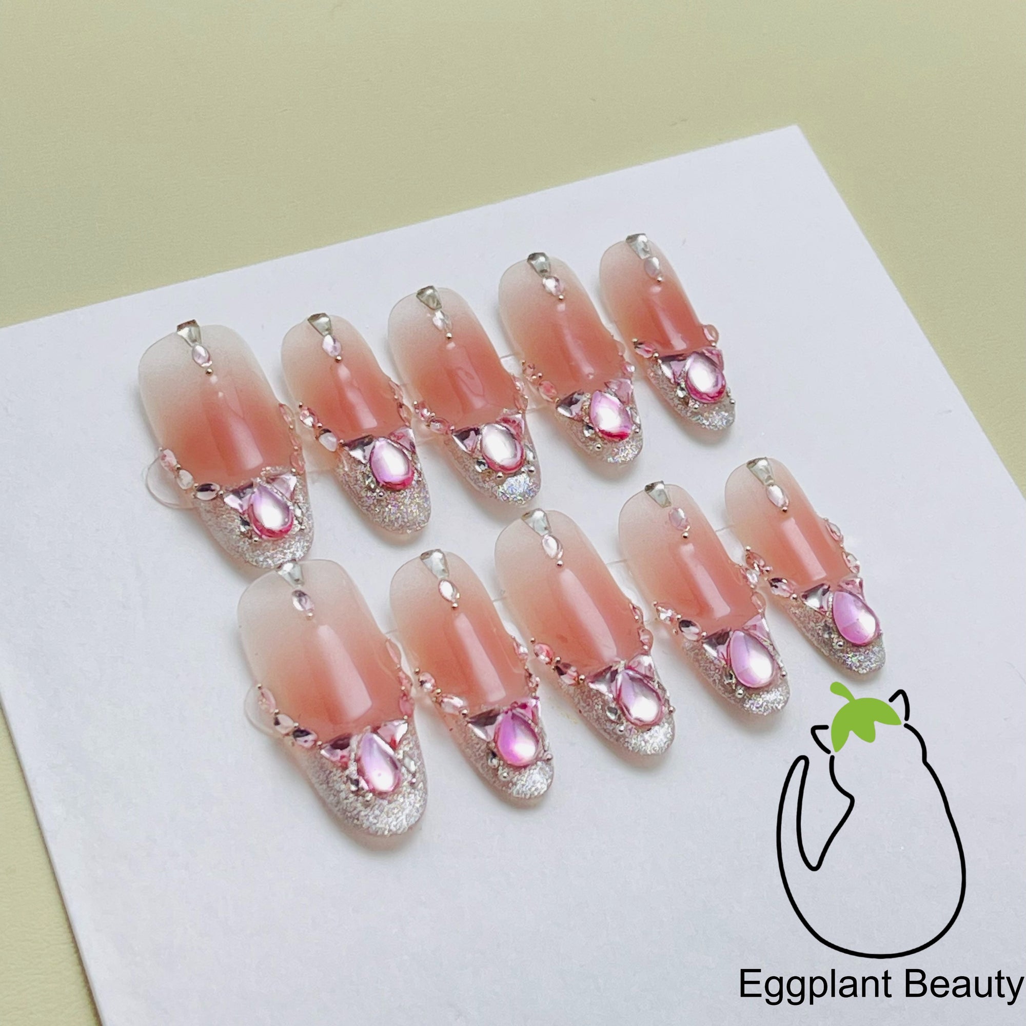 Luxe Glitter Boom Press On Nails - Pure Seduction Style & Elevated Design (10Pcs)