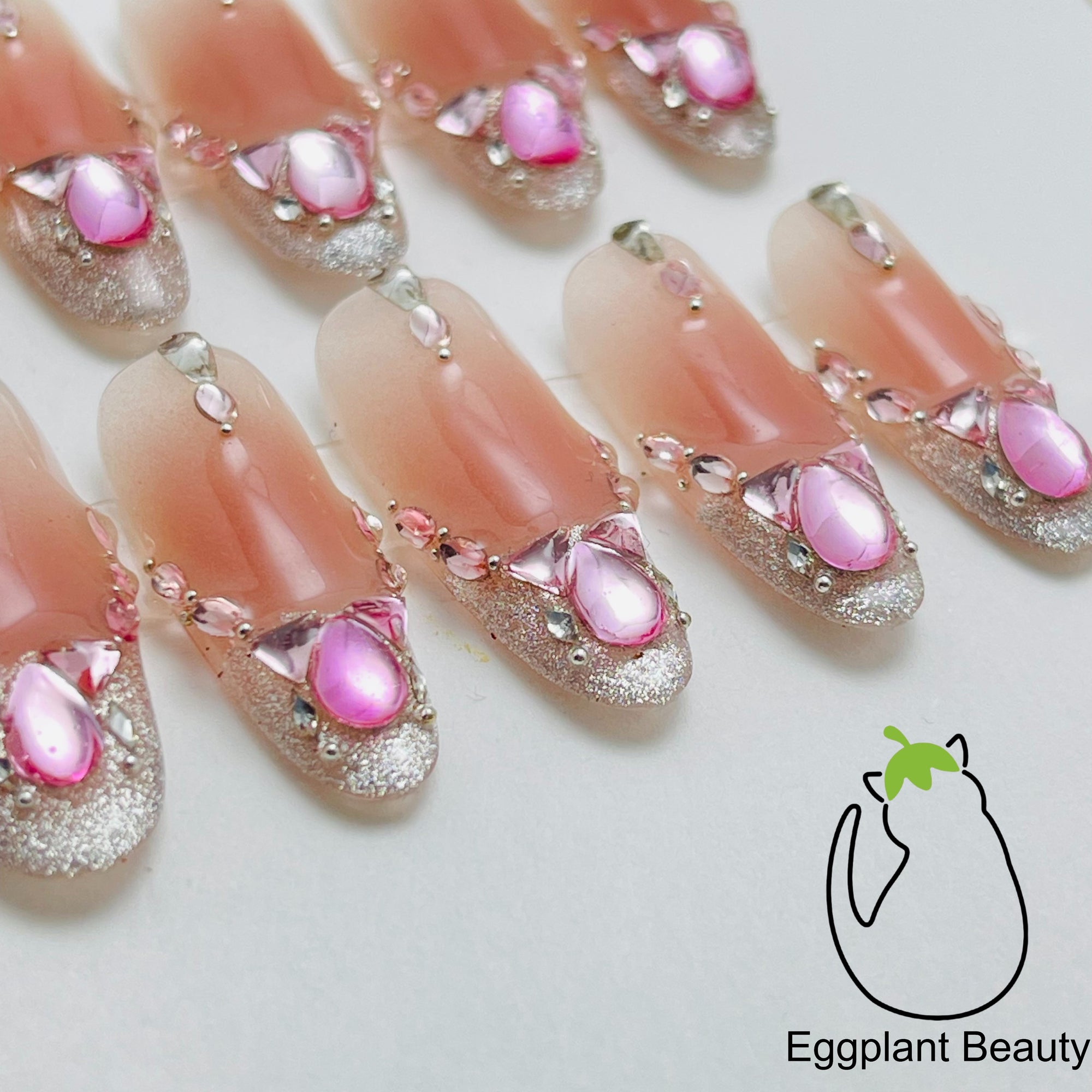 Luxe Glitter Boom Press On Nails - Pure Seduction Style & Elevated Design (10Pcs)