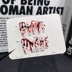 Bloody Mary Cocktail Press On Nails - Floating Eyeball & Crimson Splatter Art (10Pcs)