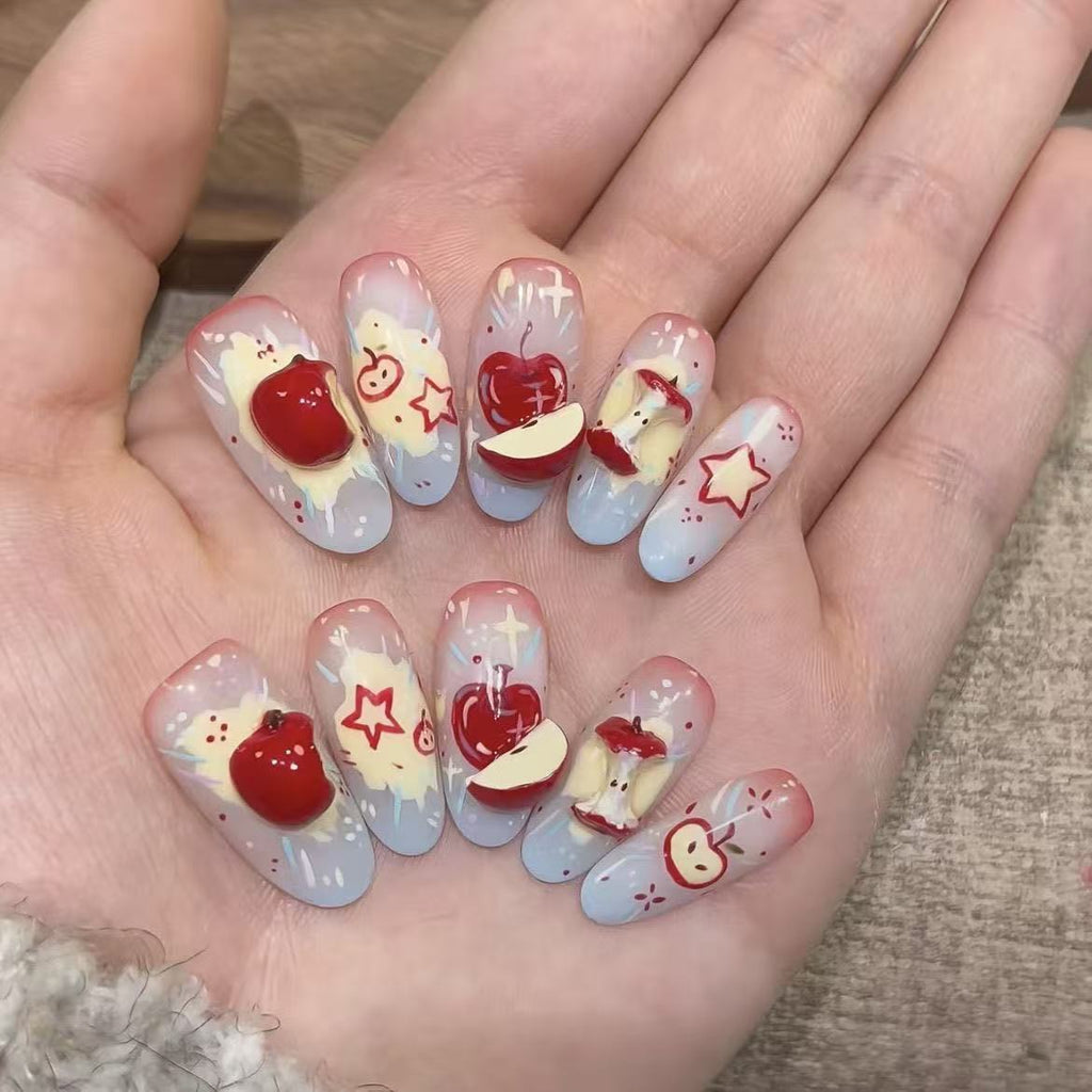 Orchard Whimsy Press On Nails - A Story in Every Bite (10Pcs)