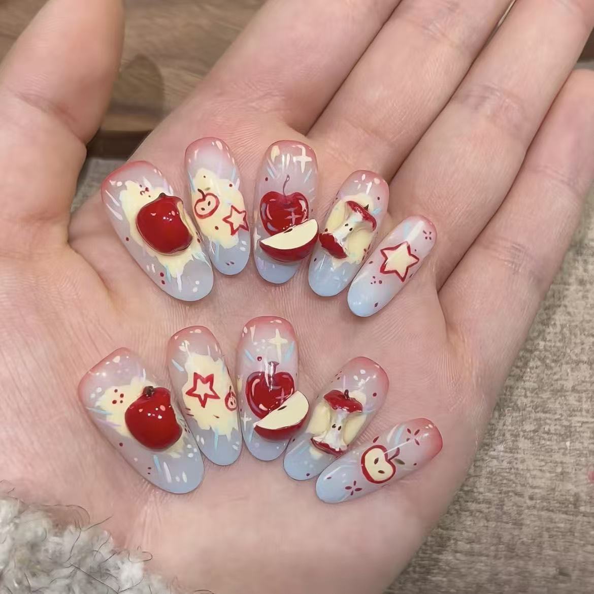 Orchard Whimsy Press On Nails - A Story in Every Bite (10Pcs)