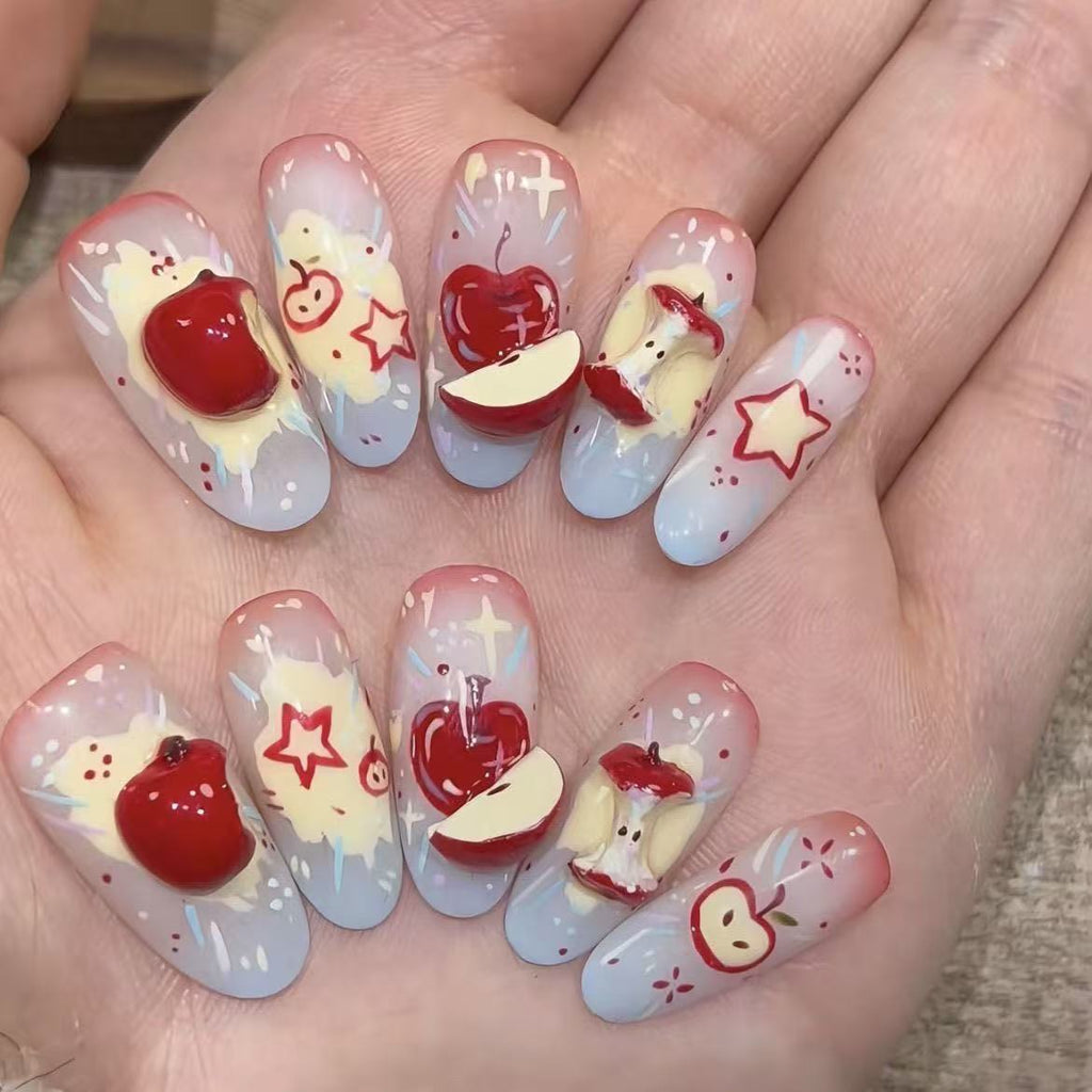 Orchard Whimsy Press On Nails - A Story in Every Bite (10Pcs)