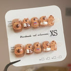 Chonk Charm Press On Nails - Tubby Capybara Crew (10Pcs)