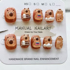 Chonk Charm Press On Nails - Tubby Capybara Crew (10Pcs)